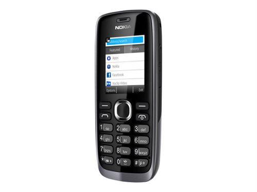 Nokia 112 - Téléphone de service - double SIM - microSD slot - Écran LCD - 128 x 160 pixels - rear camera 0,3 MP - gris foncé État correct - Microsoft reconditionné disponible sur Fnac