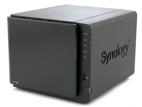 Synology Disk Station DS415+ - Serveur NAS - 4 Baies - SATA 6Gb/s - RAID 0, 1, 5, 6, 10, JBOD - RAM 2 Go - Gigabit Ethernet - iSCSI support - Conformité TAA État correct - Synology reconditionné disponible sur Fnac