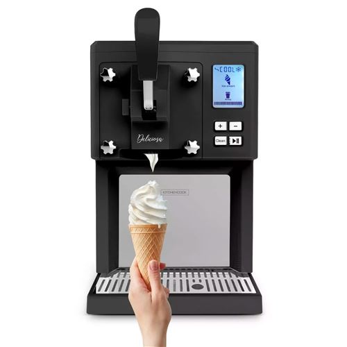 Machine à crème Kitchen Cook Glacée Deliciosa 250 W Noir et Argent État correct - N/A reconditionné disponible sur Fnac