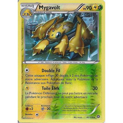 Carte Pokemon - XY11 - Offensive Vapeur - Mygavolt - PV 90 - 42/114 - Holo Reverse - VF État correct - Asmodee reconditionné disponible sur Fnac