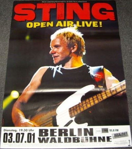 Sting - 85x120 cm - AFFICHE / POSTER État correct - N/A reconditionné disponible sur Fnac