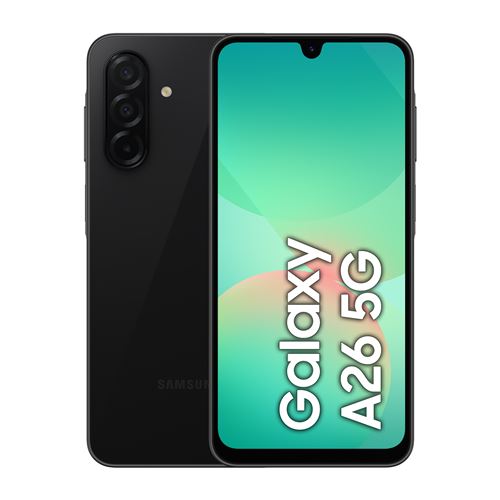 Acheter Smartphone Samsung Galaxy A26 6,7"" 5G Nano SIM 128 Go Noir État correct - 215,89 € Smartphone Samsung Galaxy A26 6,7"" 5G Nano SIM 128 Go Noir État correct - Samsung reconditionné disponible sur Fnac