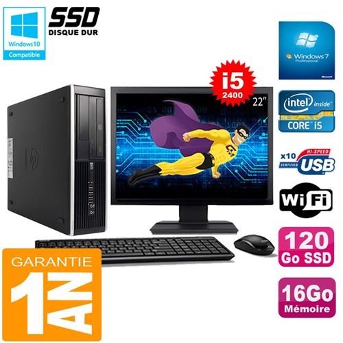 Acheter Pc hp compaq pro 6300 sff i5-2400 16go 120go ssd graveur dvd wifi w7 ecran 22' État correct - 359,00 € Pc hp compaq pro 6300 sff i5-2400 16go 120go ssd graveur dvd wifi w7 ecran 22' État correct - Hewlett-Packard reconditionné disponible sur Fnac