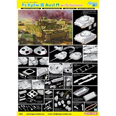 1 35 pz.kpfw.iii ausf.m avec schurzen model kit 6604 État correct - N/A reconditionné disponible sur Fnac