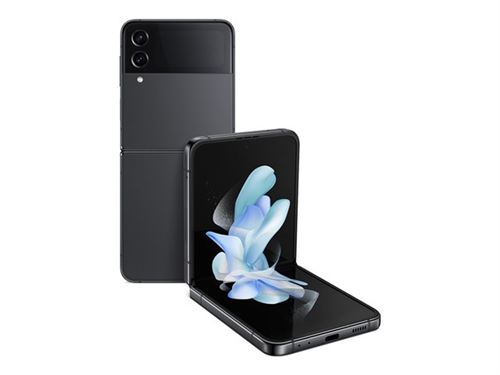 Samsung Galaxy Z Flip4 - 5G smartphone - double SIM - RAM 8 Go / Mémoire interne 512 Go - OLED display - 6.7"" - 6.7"" - 2640 x 1080 pixels 2640 x 1080 pixels (120 Hz) - 2x caméras arrière 12 MP, 12 MP - front camera 10 MP - graphite État correct - Samsung reconditionné disponible sur Fnac