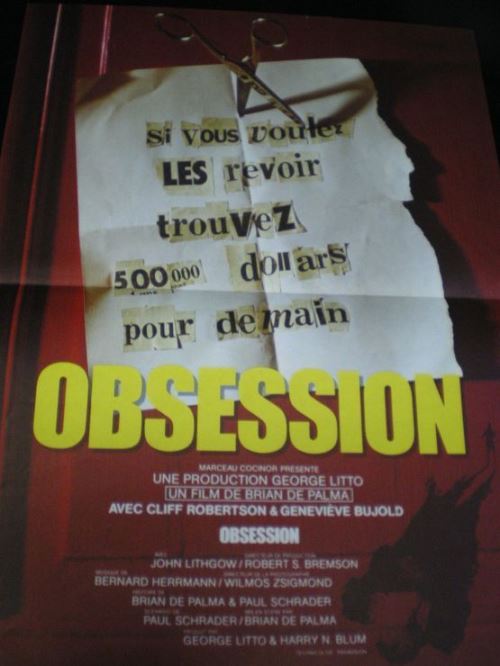 Acheter Obsession AFFICHE CINEMA ORIGINALE État correct - 38,99 € Obsession AFFICHE CINEMA ORIGINALE État correct - N/A reconditionné disponible sur Fnac