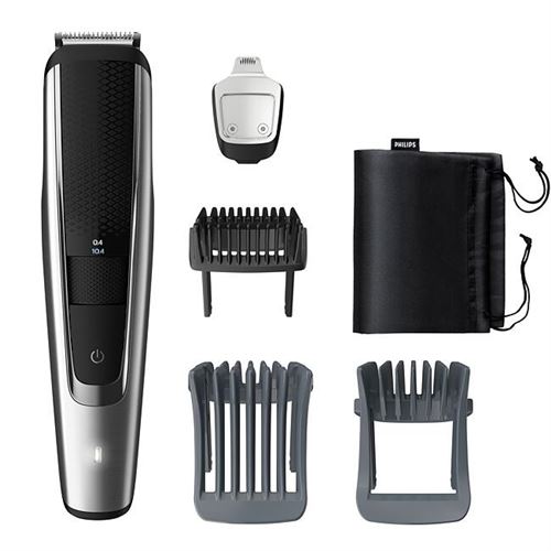 Tondeuse barbe Philips BT5522/15 Beardtrimmer Séries 5000 Argent et Noir État correct - Philips reconditionné disponible sur Fnac
