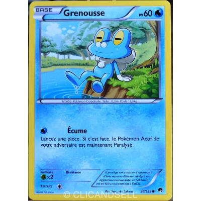 carte Pokémon 38/122 Grenousse 60 PV XY - Rupture Turbo NEUF FR État correct - Pokémon reconditionné disponible sur Fnac