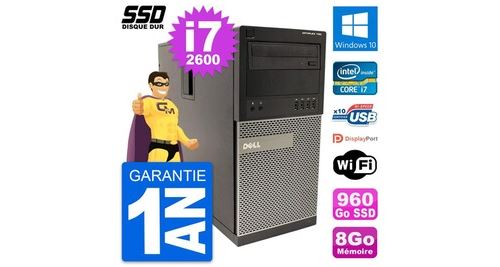 Acheter Pc tour dell optiplex 790 mt intel i7-2600 ram 8go ssd 960go windows 10 wifi État correct - 449,00 € Pc tour dell optiplex 790 mt intel i7-2600 ram 8go ssd 960go windows 10 wifi État correct - N/A reconditionné disponible sur Fnac