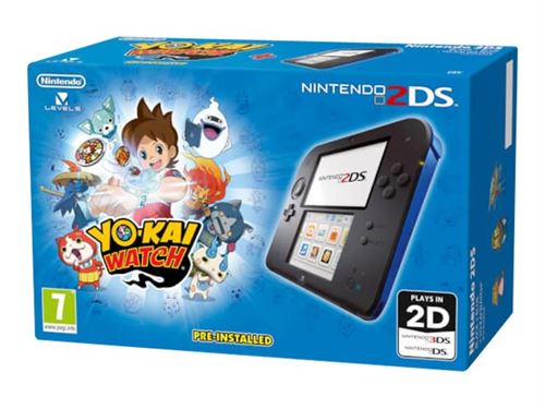 Acheter Console Nintendo 2DS Noir et Bleu + Yo-Kai Watch État correct - 139,00 € Console Nintendo 2DS Noir et Bleu + Yo-Kai Watch État correct - Nintendo reconditionné disponible sur Fnac