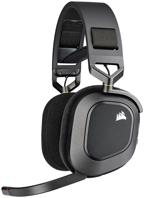 Casque Gaming sans fil Wifi Corsair HS80 RVB Noir carbone État correct - Corsair reconditionné disponible sur Fnac