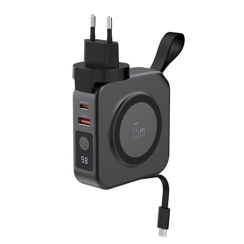 Acheter Powerbank sans fil Magnétique Force Power MagSafe 10000 mAh + Chargeur Voyage 20 W USB A+C Noir État correct - 48,99 € Powerbank sans fil Magnétique Force Power MagSafe 10000 mAh + Chargeur Voyage 20 W USB A+C Noir État correct - N/A reconditionné disponible sur Fnac