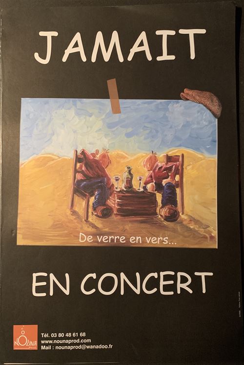 JAMAIT - de verres en vers... - En Concert - 40x60cm - Affiche État correct - N/A reconditionné disponible sur Fnac