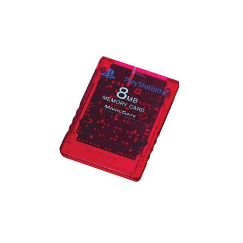 Sony carte mémoire rouge transparente pour PlayStation 2 État correct - Sony reconditionné disponible sur Fnac