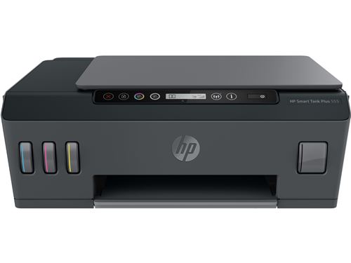 Imprimante multifonction HP SmartTank Plus 555 Jet d'encre couleur Copie Scan Noir État correct - Hewlett-Packard reconditionné disponible sur Fnac