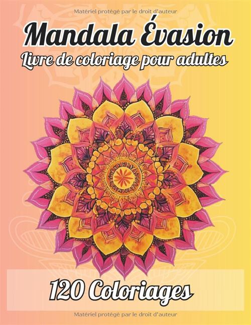 Mandala Évasion – 120 coloriages de mandalas fleuris pour adultes | Livre antistress, 240 pages État correct - N/A reconditionné disponible sur Fnac