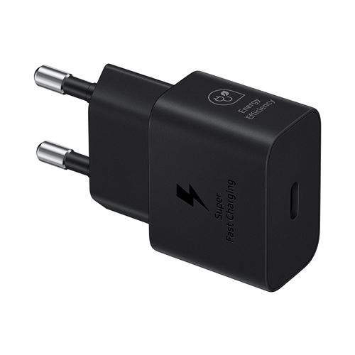 Chargeur secteur rapide Samsung EP-T2510 pour Smartphone et Tablette 25 W Noir État correct - Samsung reconditionné disponible sur Fnac