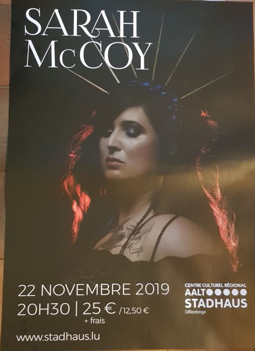 Sarah McCoy - Tournée 2019 - AFFICHE État correct - N/A reconditionné disponible sur Fnac