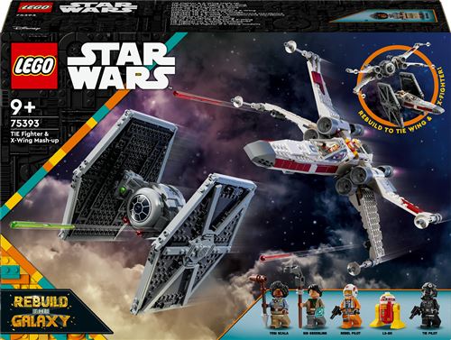 LEGO® Star Wars™ Rebuild the Galaxy 75393 TIE Fighter et X-Wing à combiner État correct - LEGO Star Wars reconditionné disponible sur Fnac