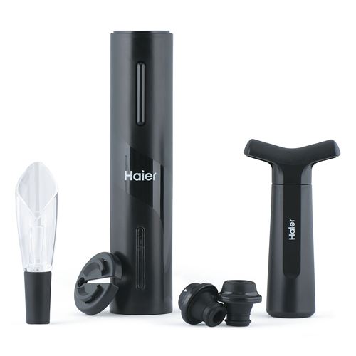 Set à vin électrique Haier HAWUKIT06 avec recharge USB Noir État correct - Haier reconditionné disponible sur Fnac