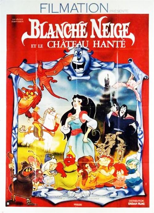 Affiche de Cinéma Originale - Blanche Neige et le Château hanté - 1990 - 120x160cm État correct - N/A reconditionné disponible sur Fnac