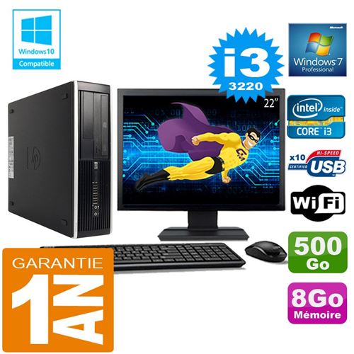 Acheter Pc hp compaq 8300 sff core i3-3220 ram 8go disque 500 go wifi w7 ecran 22' État correct - 229,00 € Pc hp compaq 8300 sff core i3-3220 ram 8go disque 500 go wifi w7 ecran 22' État correct - Hewlett-Packard reconditionné disponible sur Fnac
