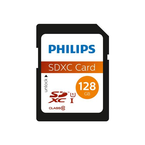 Carte mémoire Philips SDXC UHS-I U1 128 Go Noir État correct - Philips reconditionné disponible sur Fnac