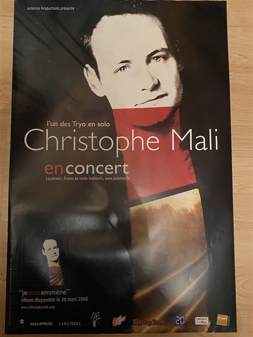 Christophe Mali - En concert - jevousemmène - 40x60cm - Affiche État correct - N/A reconditionné disponible sur Fnac