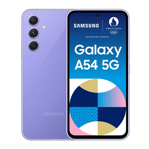 Acheter Smartphone Samsung Galaxy A54 6,4"" 5G Nano SIM 128 Go Lavande État correct - 217,00 € Smartphone Samsung Galaxy A54 6,4"" 5G Nano SIM 128 Go Lavande État correct - Samsung reconditionné disponible sur Fnac