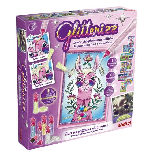 Jeu créatif Lansay Glitterizz Lamas phosphorescents paillettes État correct - Lansay reconditionné disponible sur Fnac