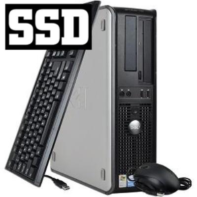 Unité centrale Dell Optiplex 760 Desktop - Gris - Intel Core Duo E5200 / 2.5 GHz - RAM 4 Go - SSD 240 Go - DVD - Gigabit Ethernet - Windows 7 Professionnel État correct - Dell reconditionné disponible sur Fnac