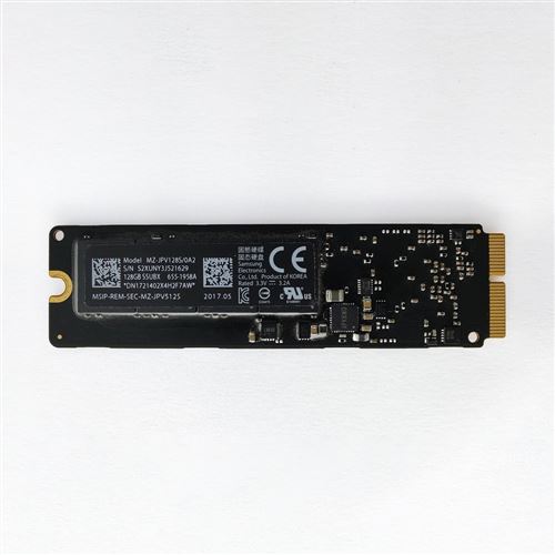 Disque SSD 128Go - compatible avec Macbook Air A1465/A1466 (2013-2017) et compatible avec Macbook Pro A1502/A1398 (2015-2017) - État correct N/A sur Fnac