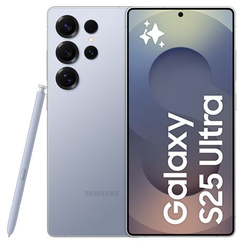 Smartphone Samsung Galaxy S25 Ultra 6,9"" 5G Nano SIM 512 Go Bleu Titane État correct - Samsung reconditionné disponible sur Fnac