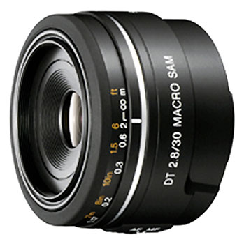 Objectif reflex Sony A DT 30mm f/2,8 macro SAM Noir État correct - Sony reconditionné disponible sur Fnac