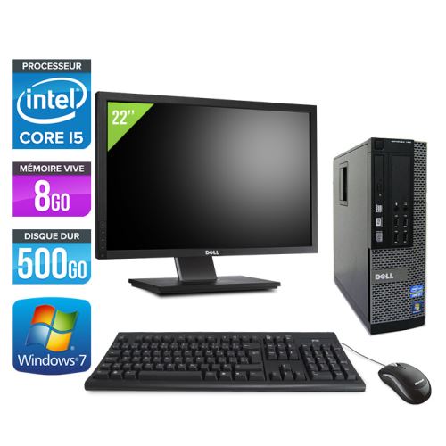 Acheter Ordinateur Dell Optiplex 790 SFF + Ecran 22'' - Noir - Intel Core i5-2400 / 3.10 GHz - RAM 8 Go - HDD 500 Go - DVD - Gigabit Ethernet - Windows 7 Professionnel État correct - 339,00 € Ordinateur Dell Optiplex 790 SFF + Ecran 22'' - Noir - Intel Core i5-2400 / 3.10 GHz - RAM 8 Go - HDD 500 Go - DVD - Gigabit Ethernet - Windows 7 Professionnel État correct - Dell reconditionné disponible sur Fnac