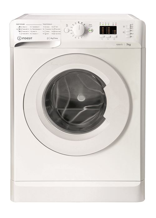 Lave-linge hublot Indesit MTWA71252WEE 7 kg Blanc État correct - Indesit reconditionné disponible sur Fnac