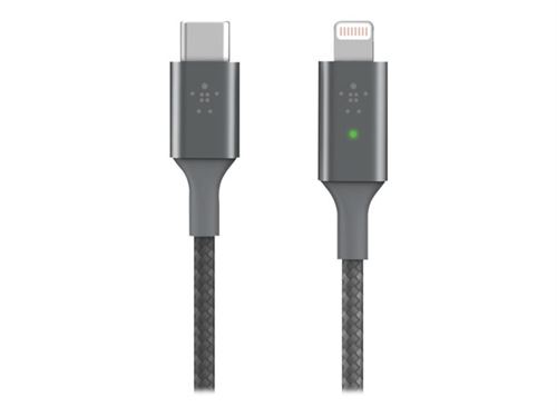 Acheter Câble USB-C intelligent avec connecteur Lightning Belkin 1.2 m Gris État correct - 20,99 € Câble USB-C intelligent avec connecteur Lightning Belkin 1.2 m Gris État correct - Belkin reconditionné disponible sur Fnac