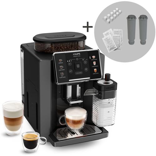 Acheter Expresso avec broyeur Krups Sensation Lait EA912HF1 Gris anthracite + kit entretien État correct - 527,99 € Expresso avec broyeur Krups Sensation Lait EA912HF1 Gris anthracite + kit entretien État correct - Krups reconditionné disponible sur Fnac