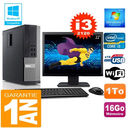 Acheter Pc dell 990 sff core i3-2120 ram 16go disque 1 to wifi w7 ecran 22' État correct - 269,00 € Pc dell 990 sff core i3-2120 ram 16go disque 1 to wifi w7 ecran 22' État correct - Dell reconditionné disponible sur Fnac