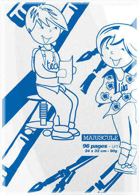 Majuscule - Cahier Piqure 96 Pages Couverture Pp 24x32 Uni Incolore État correct - N/A reconditionné disponible sur Fnac