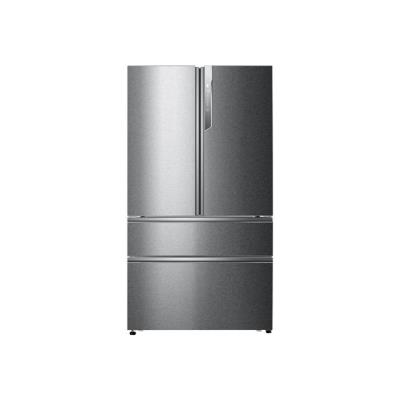 Haier HB25FSSAAA - réfrigérateur/congélateur - style français - pose libre - inox - État correct Haier sur Fnac
