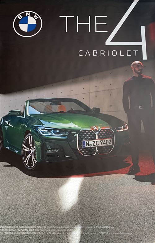 Acheter Affiche Publicitaire - Bmw - The 4 - Cabriolet - 118x175cm État correct - 49,99 € Affiche Publicitaire - Bmw - The 4 - Cabriolet - 118x175cm État correct - N/A reconditionné disponible sur Fnac
