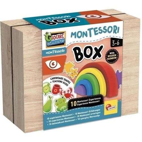 Jeu éducatif - LISCIANI - Montessori Box - La vue - Arc-en-ciel en bois - Couleurs et vision - Activités Montessori État correct - N/A reconditionné disponible sur Fnac