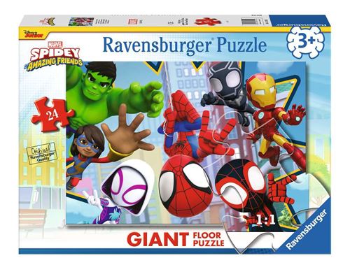 Puzzle giant 24 pieces - Une equipe fantastique - Spidey État correct - N/A reconditionné disponible sur Fnac