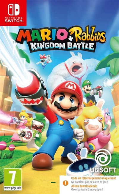 Acheter Mario + Les Lapins Crétins Kingdom Battle Code in a Box Nintendo Switch État correct - 16,24 € Mario + Les Lapins Crétins Kingdom Battle Code in a Box Nintendo Switch État correct - Ubisoft reconditionné disponible sur Fnac