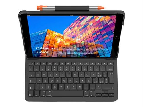 Acheter Logitech Slim Folio - Clavier et étui - sans fil - Bluetooth - QWERTY - Italien - graphite - pour Apple 10.5-inch iPad Air (3ème génération) État correct - 39,00 € Logitech Slim Folio - Clavier et étui - sans fil - Bluetooth - QWERTY - Italien - graphite - pour Apple 10.5-inch iPad Air (3ème génération) État correct - N/A reconditionné disponible sur Fnac