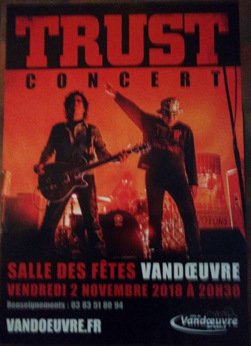 TRUST - Tour 2018 - AFFICHE État correct - N/A reconditionné disponible sur Fnac