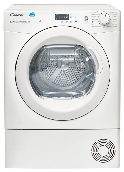 Candy SMART CS H8A2LE-47 - Sèche-linge - chargement frontal - blanc État correct - Candy reconditionné disponible sur Fnac