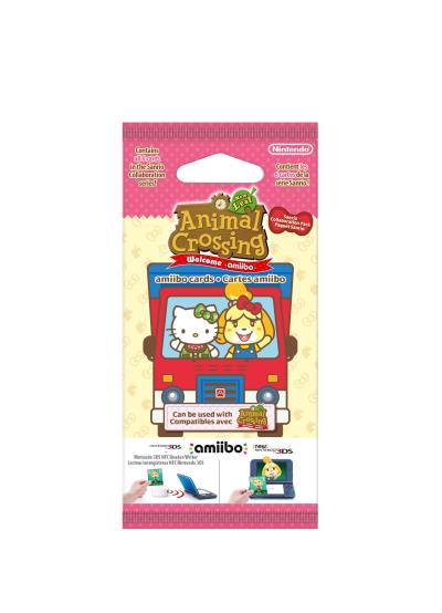 Paquet de 6 Cartes Animal Crossing Sanrio Welcome Amiibo