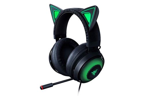 Razer Kraken Kitty - Micro-casque - circum-aural - filaire - USB - isolation acoustique - noir État correct - Razer reconditionné disponible sur Fnac